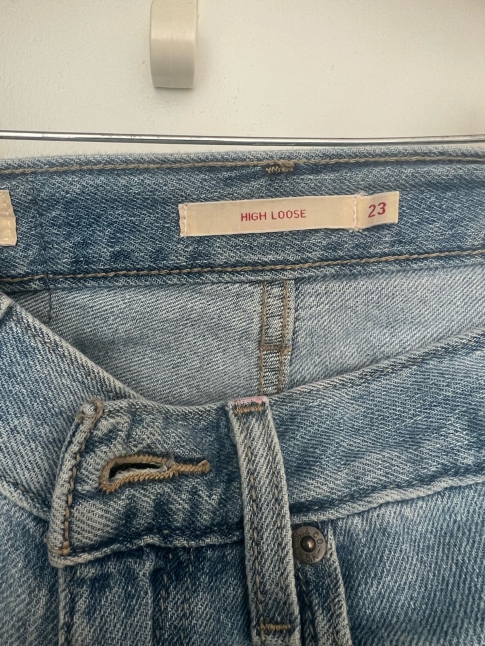 Levi's High Loose Light Blue Flare Jeans